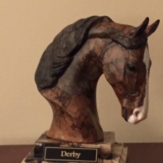 HORSE HAIR POTTERY STATUES